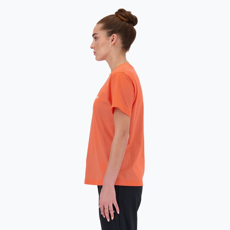 Damen New Balance Script Tee gulfred 3
