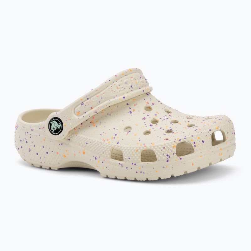 Kinder-Flip-Flops Crocs Classic Glow Paint Splatter summit white/multi