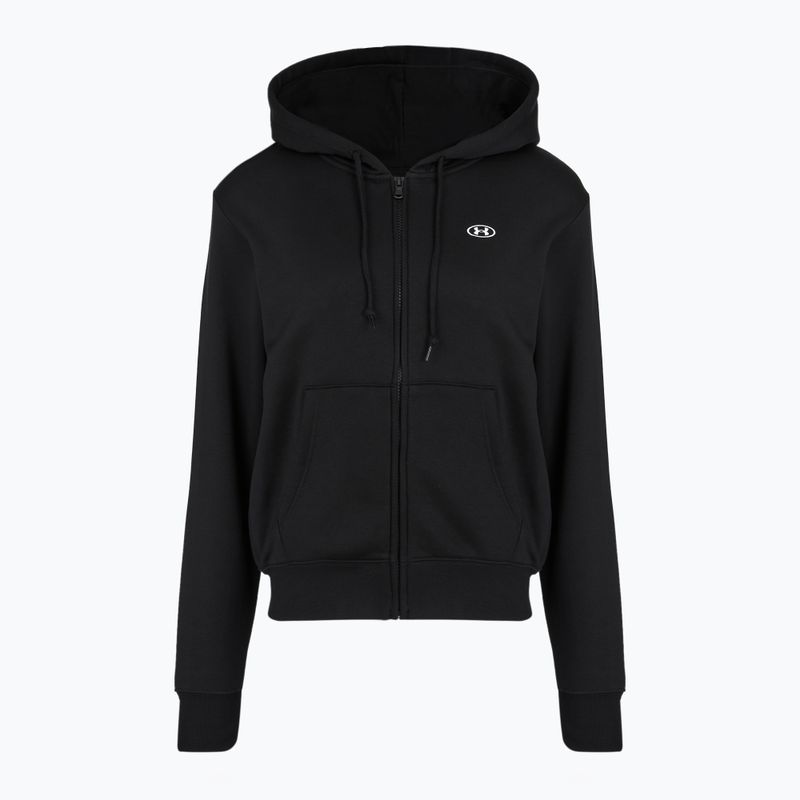 Damenpullover Under Armour Rival Fleece Full Zip ultimate black/white