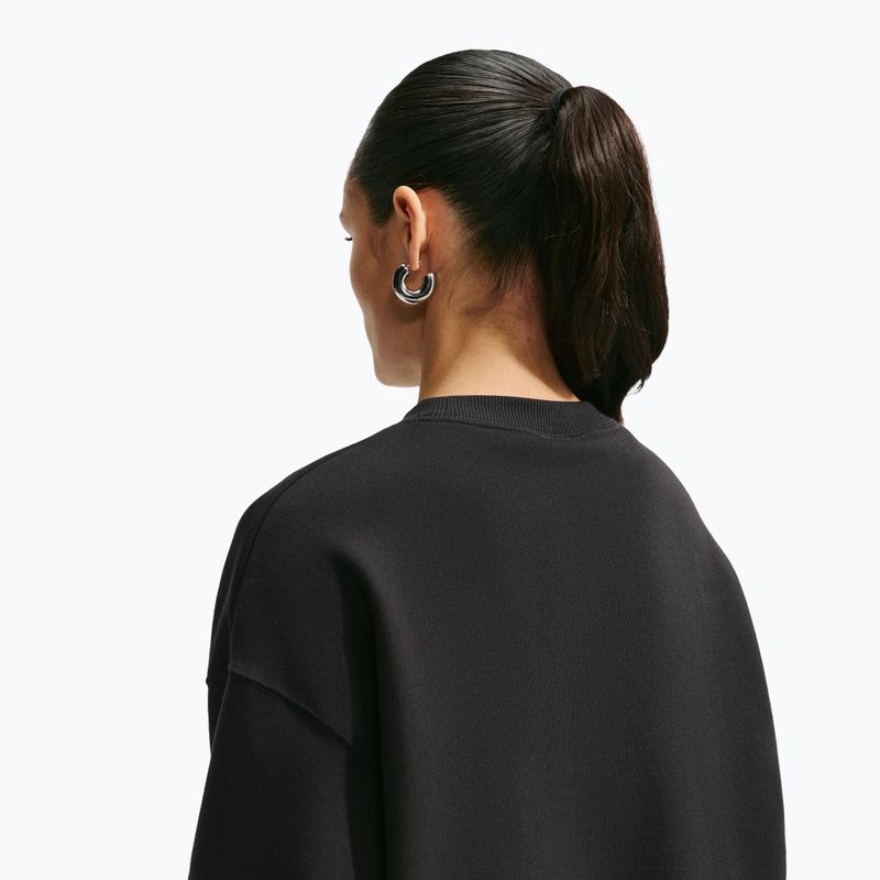 Damenpullover Nike Studio Fleece Medium Weight total black/sail 4
