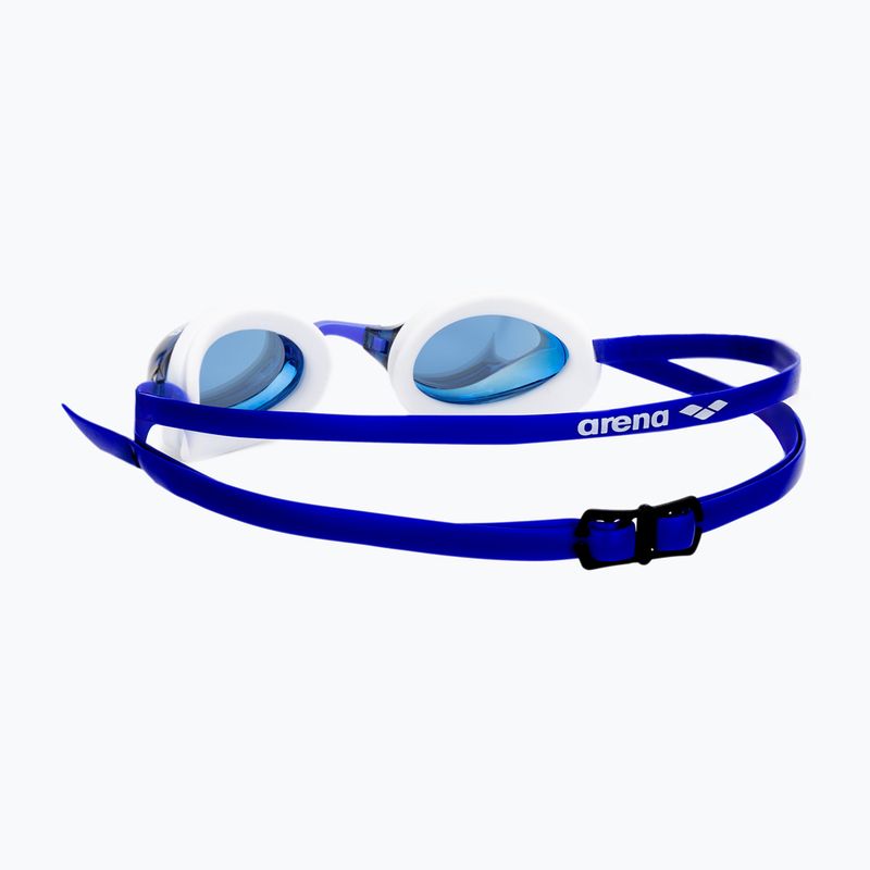 Arena Python Mirror blaue Spiegel/weiße Schwimmbrille 4