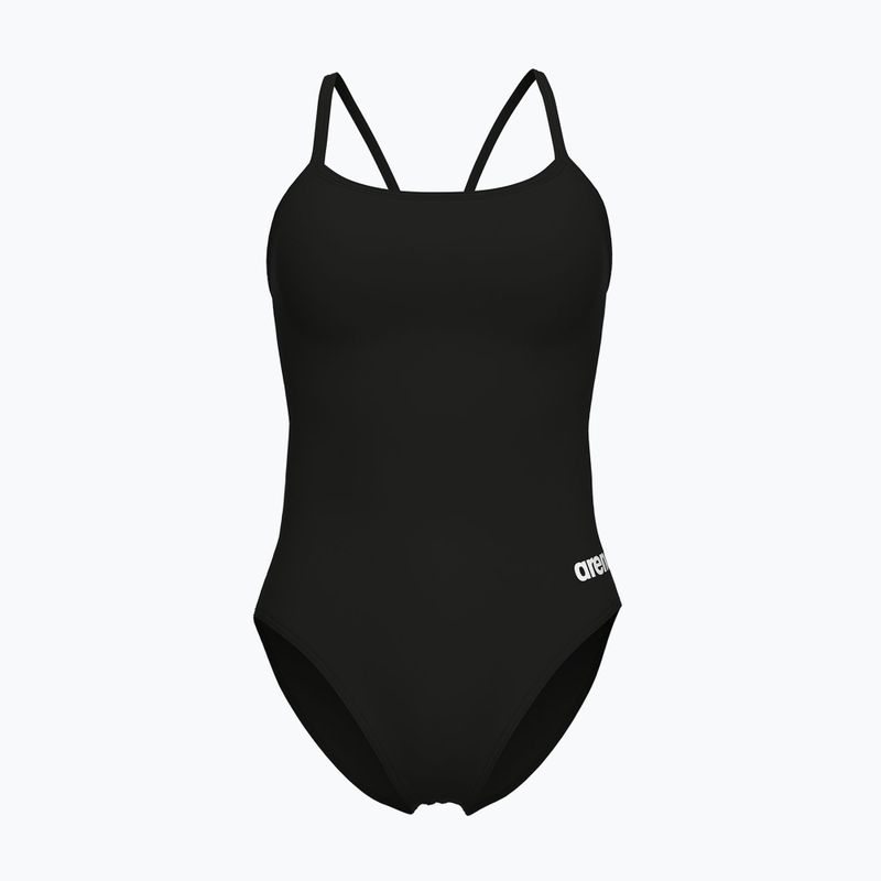 Einteiliger Badeanzug arena Lace Back Solid schwarz/weiß