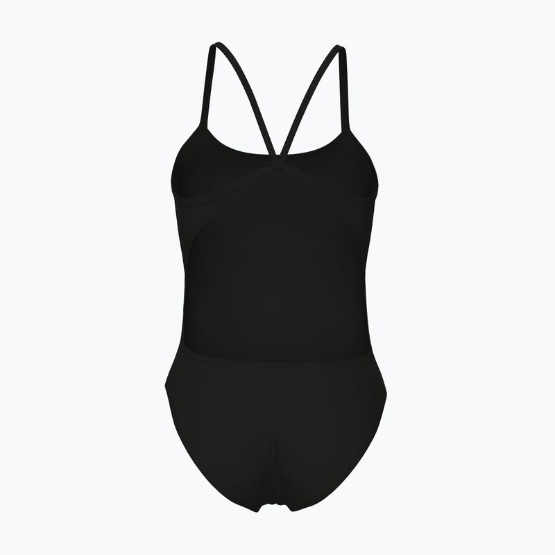Einteiliger Badeanzug arena Lace Back Solid schwarz/weiß 2