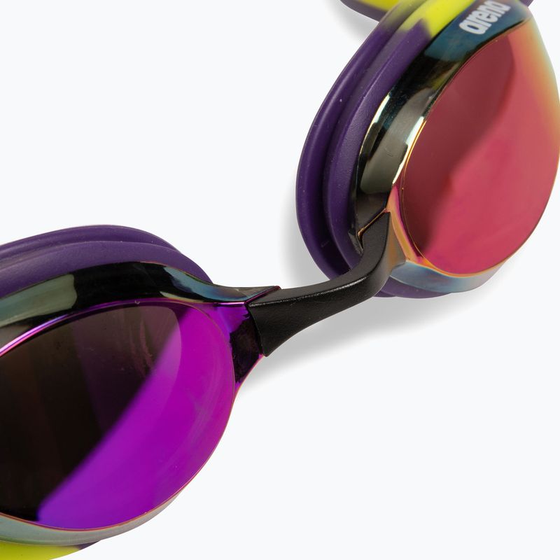 Arena Python Mirror Schwimmbrille violett/pflaume/kalk 5