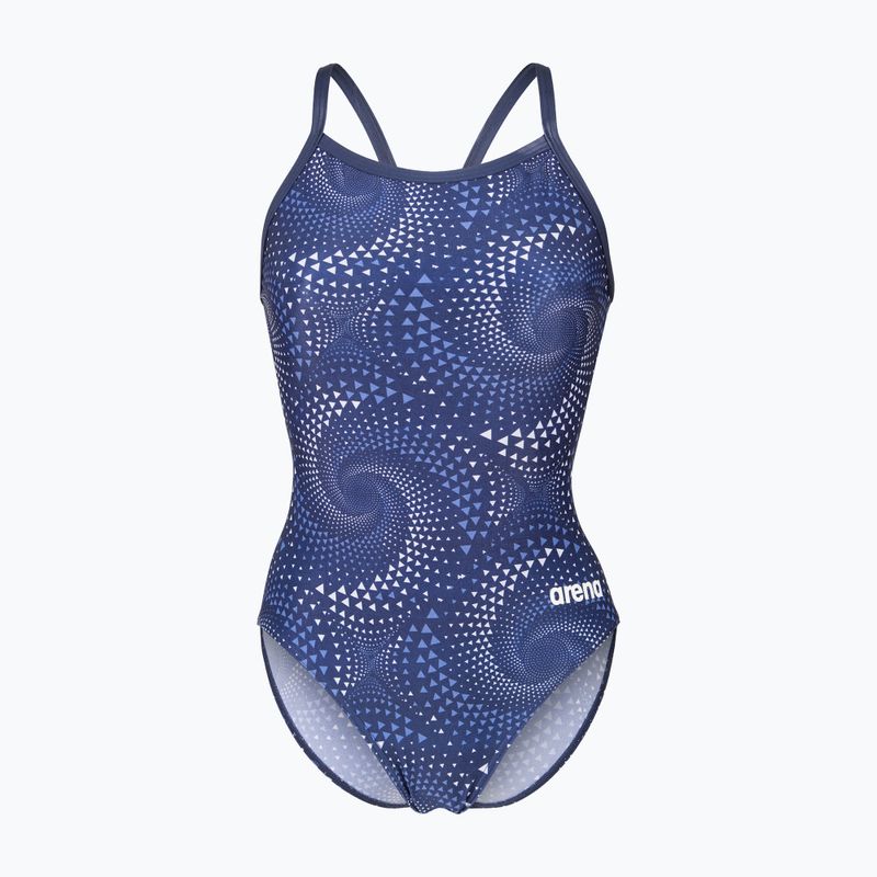 Damen-Einteiler Badeanzug arena Fireflow Lightdrop Back navy/team navy