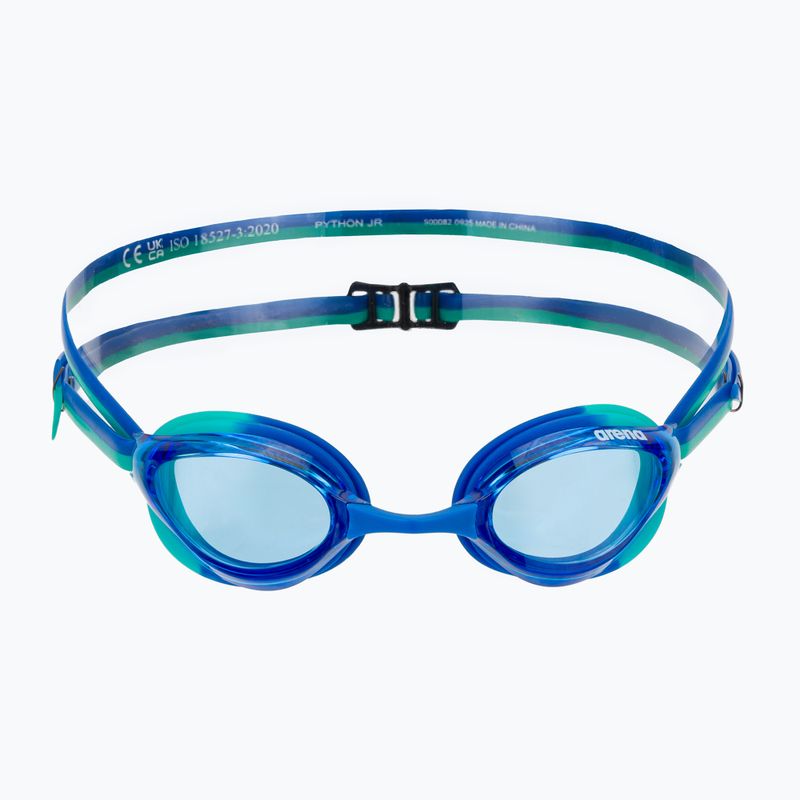 Kinder-Schwimmbrille arena Python Jr blue/blue/peacock 2