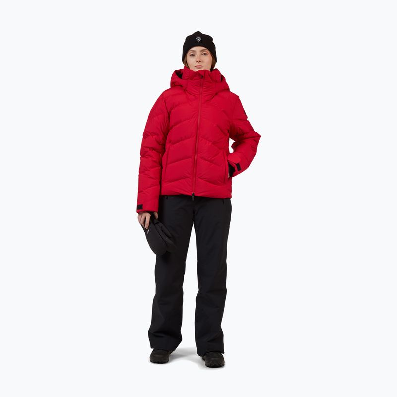 Damen-Skijacke Rossignol Wispile Ripstop Down ruby red 2
