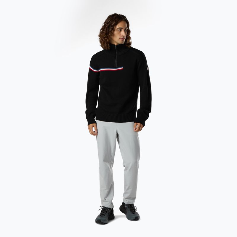 Herrenpullover Rossignol Odysseus Half Zip Merino black 2