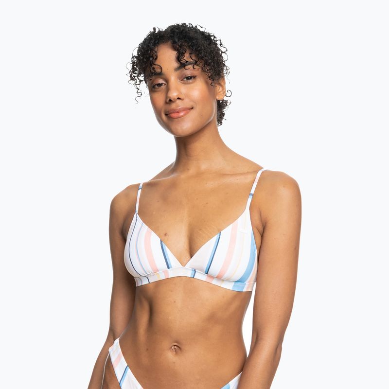Badeanzug-Oberteil ROXY Beach Classics Fixed Triangle 2021 peach whip sand stripper 4