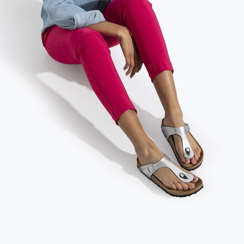 Flip-Flops BIRKENSTOCK Gizeh Birko-Flor Narrow silver 9