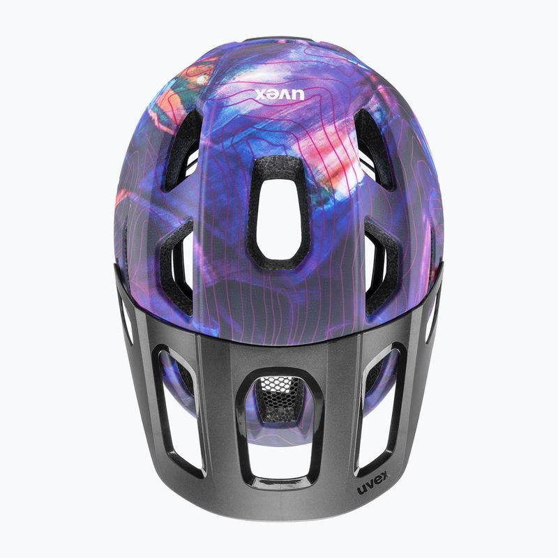 Kinderfahrradhelm UVEX React MIPS Jr galaxy Höhenmesser matt 9