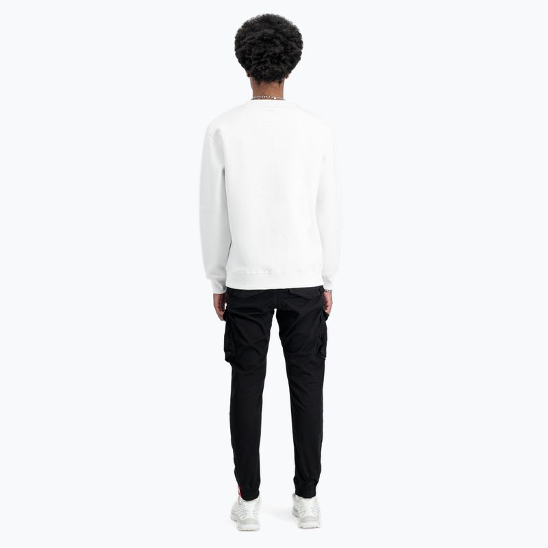 Herren Alpha Industries Basic weißes Sweatshirt 3