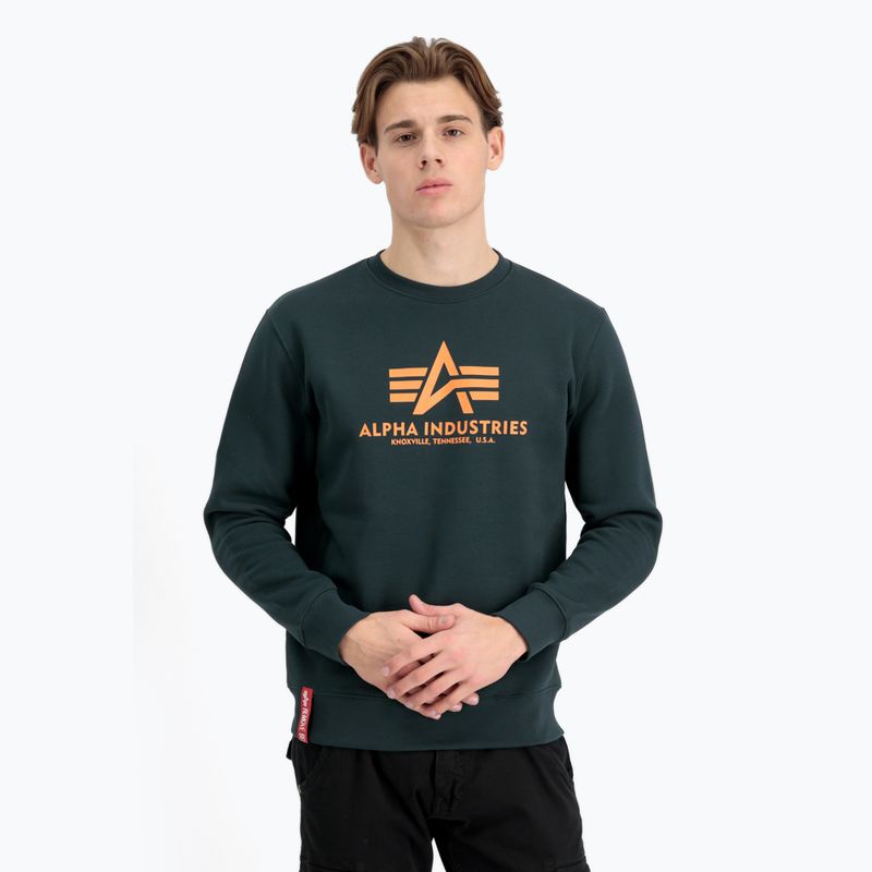 Herren Alpha Industries Basic dunkelblau Sweatshirt