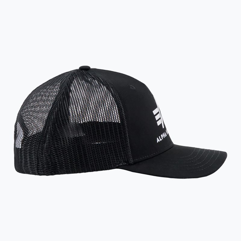 Herren Alpha Industries Basic Trucker Baseballkappe schwarz 4