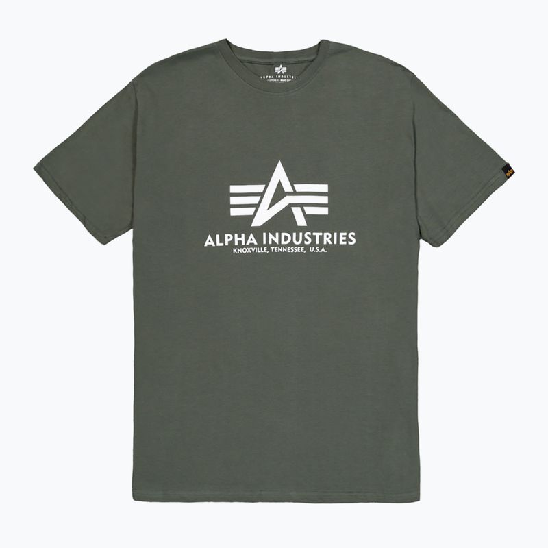 Alpha Industries Herren T-Shirt Basic dunkeloliv 7