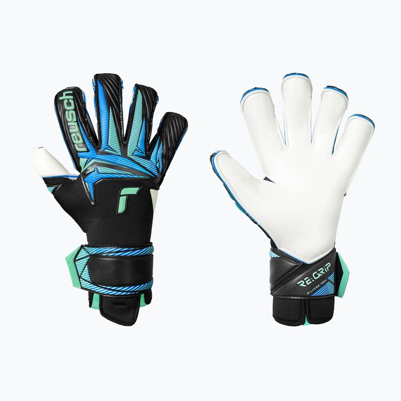 Torwarthandschuhe Reusch Attrakt RE:GRIP Evolution black/ocean light