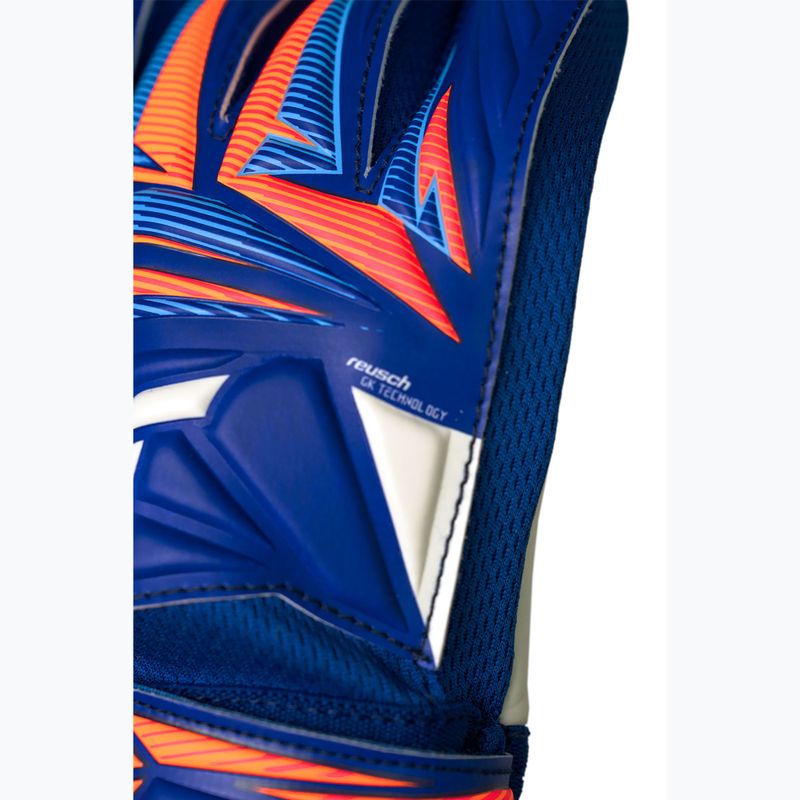 Kinder-Torwarthandschuhe Reusch Attrakt Starter Solid Junior sharp blue/white/shocking orange 7