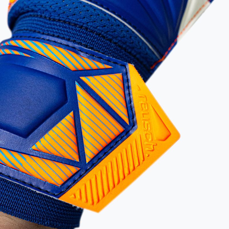Torwarthandschuhe Reusch Attrakt Solid sharp blue/shocking orange 7