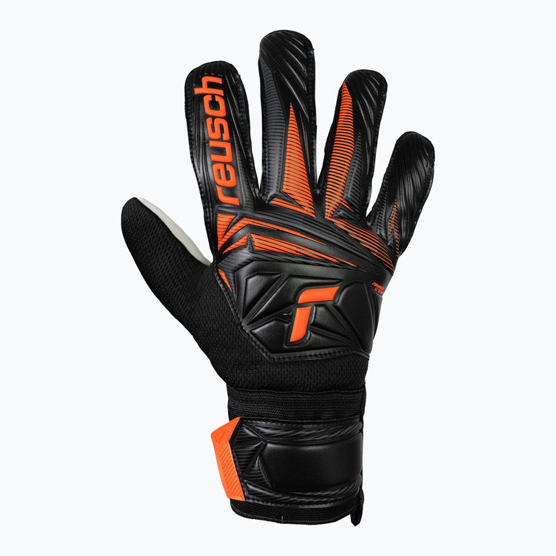 Torwarthandschuhe Reusch Attrakt Starter Solid black/shocking orange 2