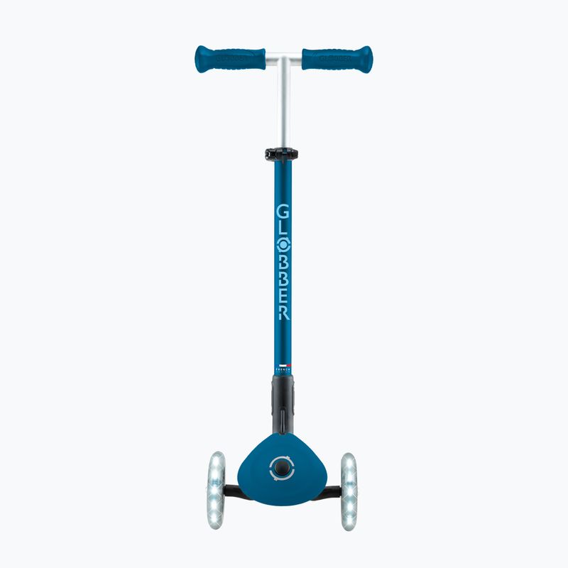 Globber Primo Foldable Plus Lights petrolblauer Kinder-Dreirad-Roller 4