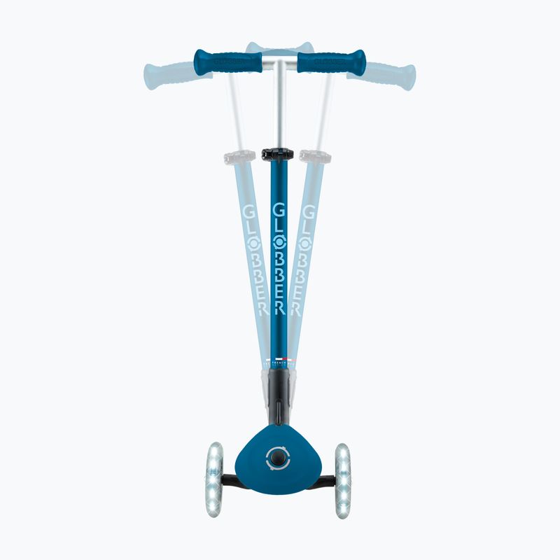 Globber Primo Foldable Plus Lights petrolblauer Kinder-Dreirad-Roller 9