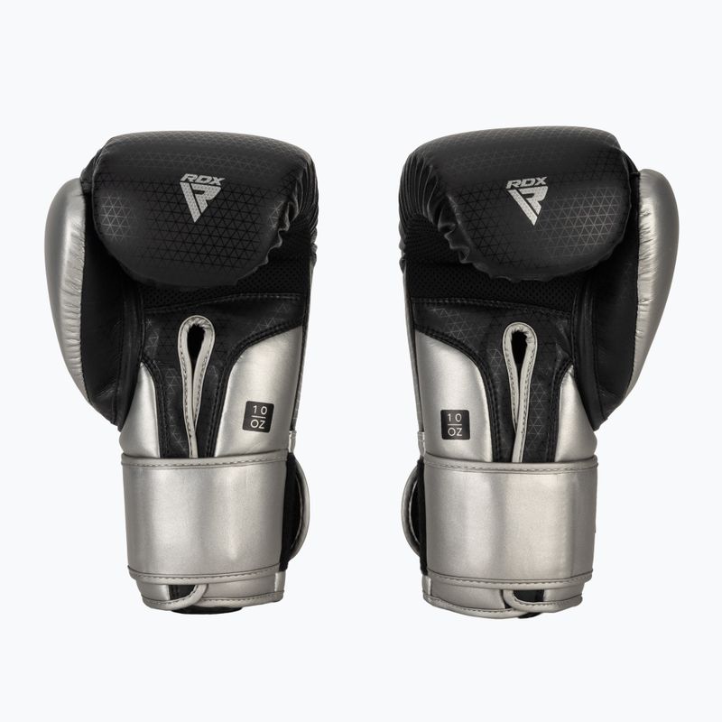 Boxhandschuhe RDX L2 Mark Pro SPaarring Boxing Hook & Loop silver 3