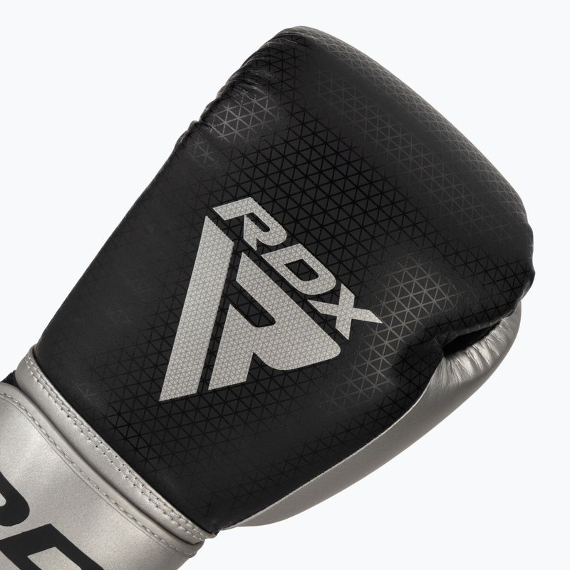 Boxhandschuhe RDX L2 Mark Pro SPaarring Boxing Hook & Loop silver 5