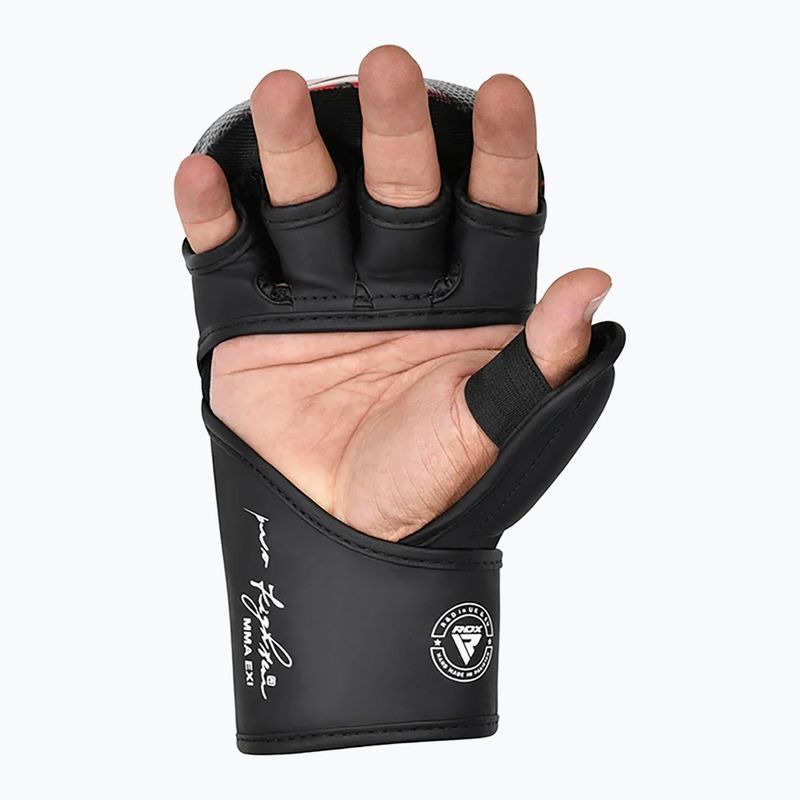 Grappling-Handschuhe RDX IMMAF Approved Shooted Grappling red 5