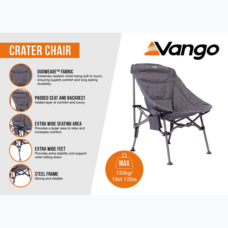 Vango Crater Wanderstuhl granitgrau 10