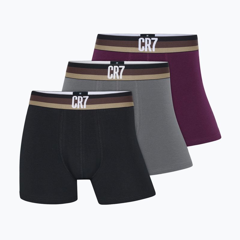 Herren Boxershorts CR7 Basic Trunk 3 Paar multicolour