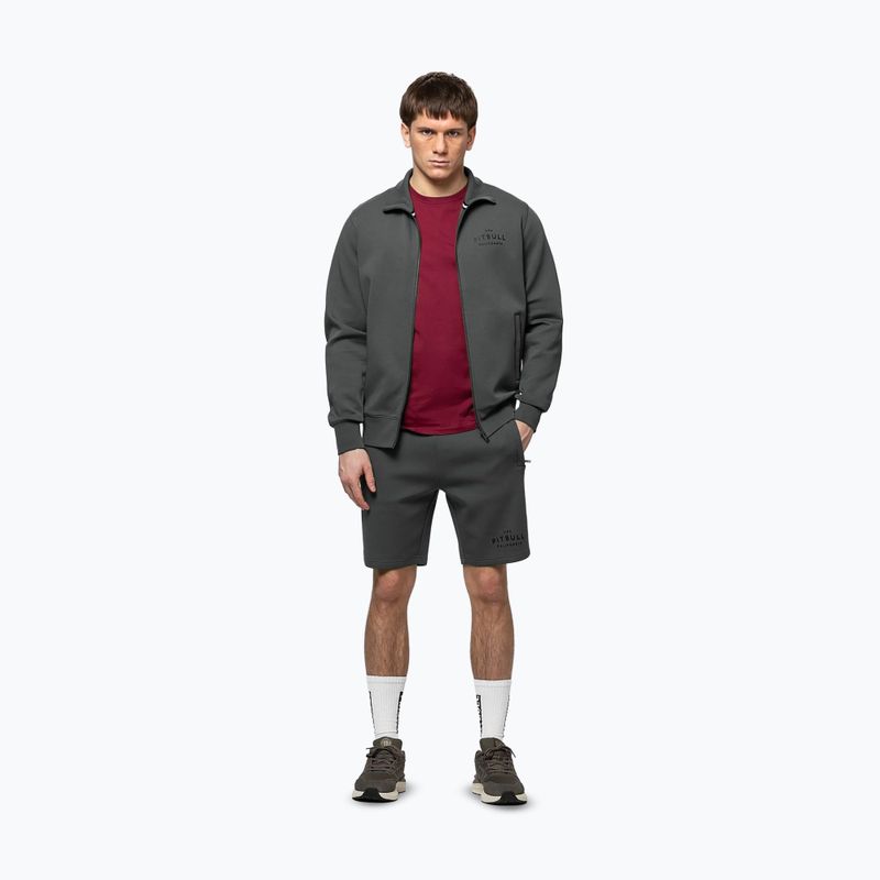 Herrenpullover Pitbull Sampson Zip grey/green 2