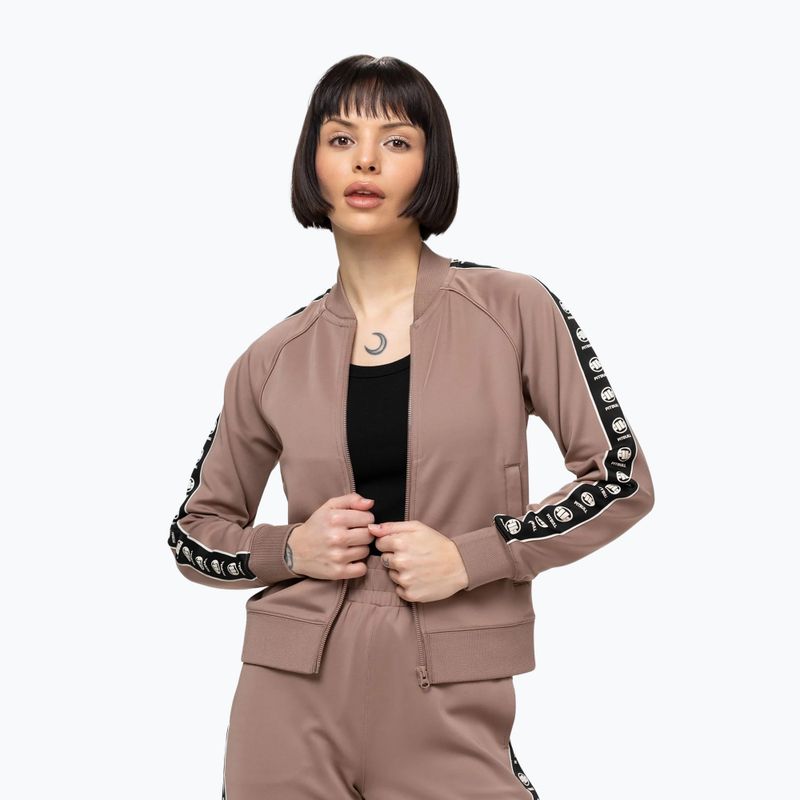 Damenpullover Pitbull Verona Collar Zip chocolate mousse 5