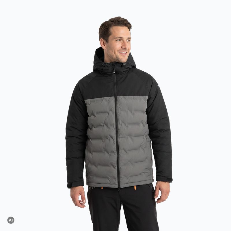 Herren gefütterte Jacke KADVA GlacierShell grau