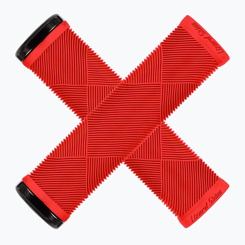 Lenkergriffe Lizard Skins Single-Clamp Strata candy red