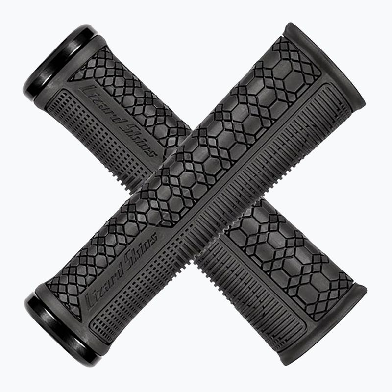 Lenkergriffe Lizard Skins 36.5 Single-Clamp Gradient jet black