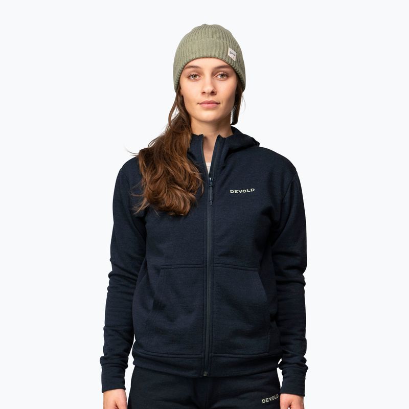 Damenpullover Devold Everyday Zip Hoodie ink