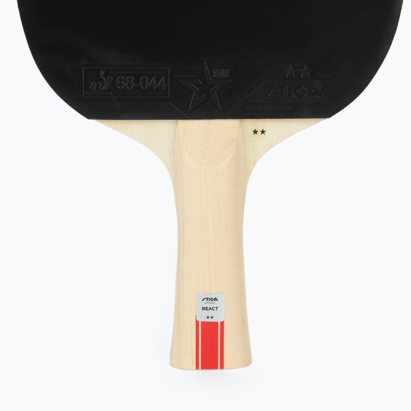 Tischtennisschläger STIGA React 2-Star black/red 4