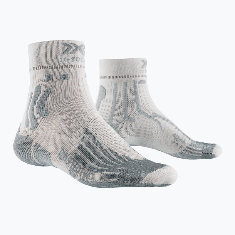 Herrensocken X-Socks Run Speed Two 4.0 hell anthrazit/perlgrau