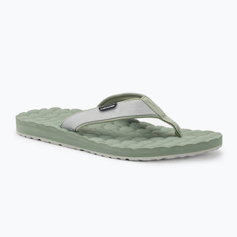 Lizard Way Damen-Flip-Flops silbergrün/hellgrau
