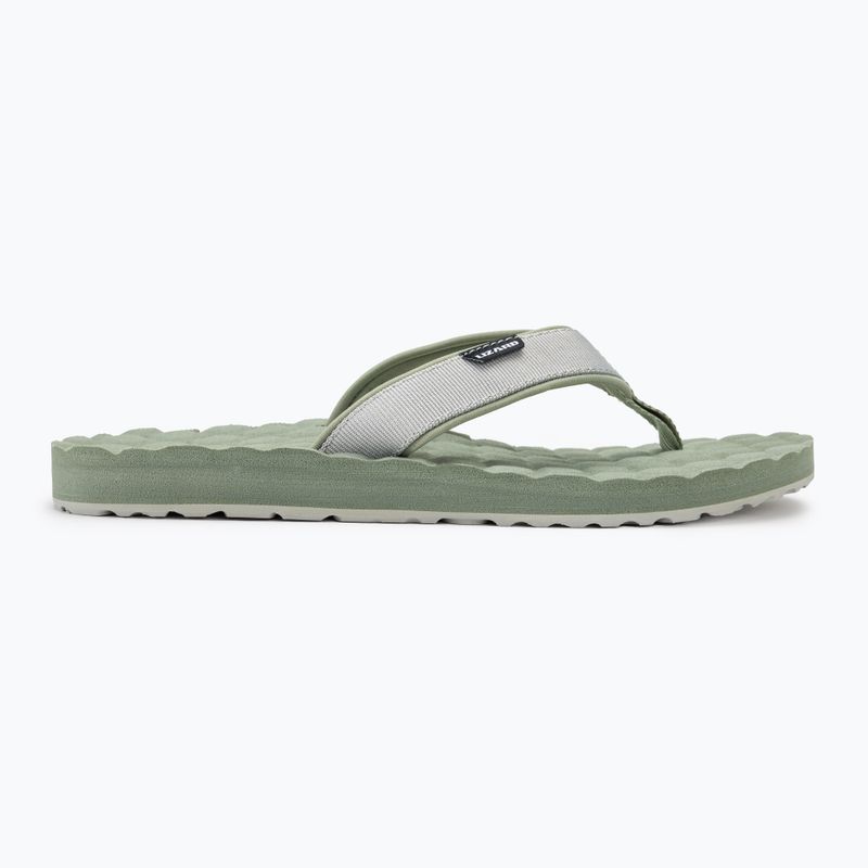 Lizard Way Damen-Flip-Flops silbergrün/hellgrau 2