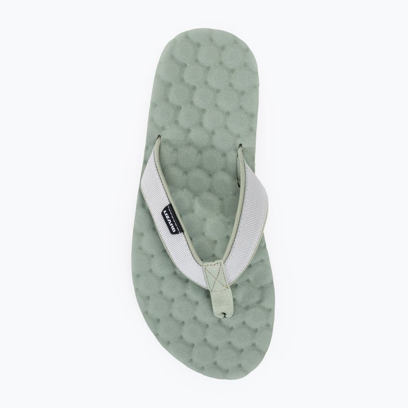 Lizard Way Damen-Flip-Flops silbergrün/hellgrau 5