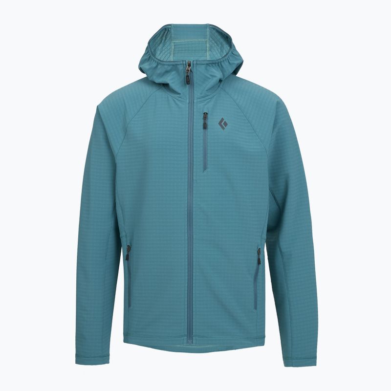 Herrenpullover Black Diamond Coefficient Storm Full Zip Hoody creek blue