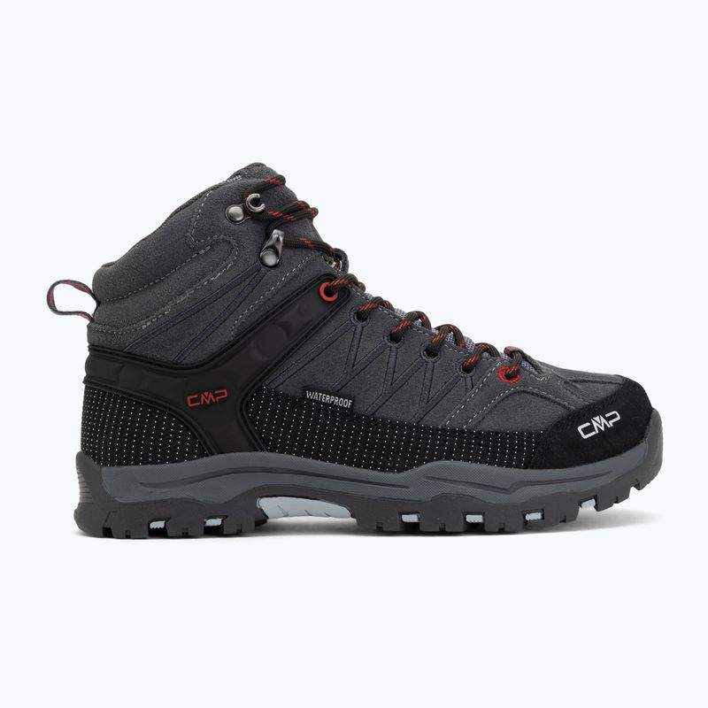 Trekkingschuhe Kinder CMP Rigel Mid Wp grey/ferrari 2