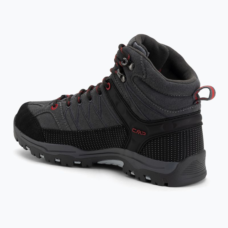 Trekkingschuhe Kinder CMP Rigel Mid Wp grey/ferrari 3