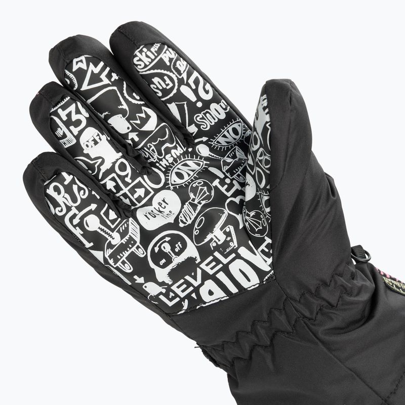 Level Junior ninja rosa Kinder-Skihandschuhe 5