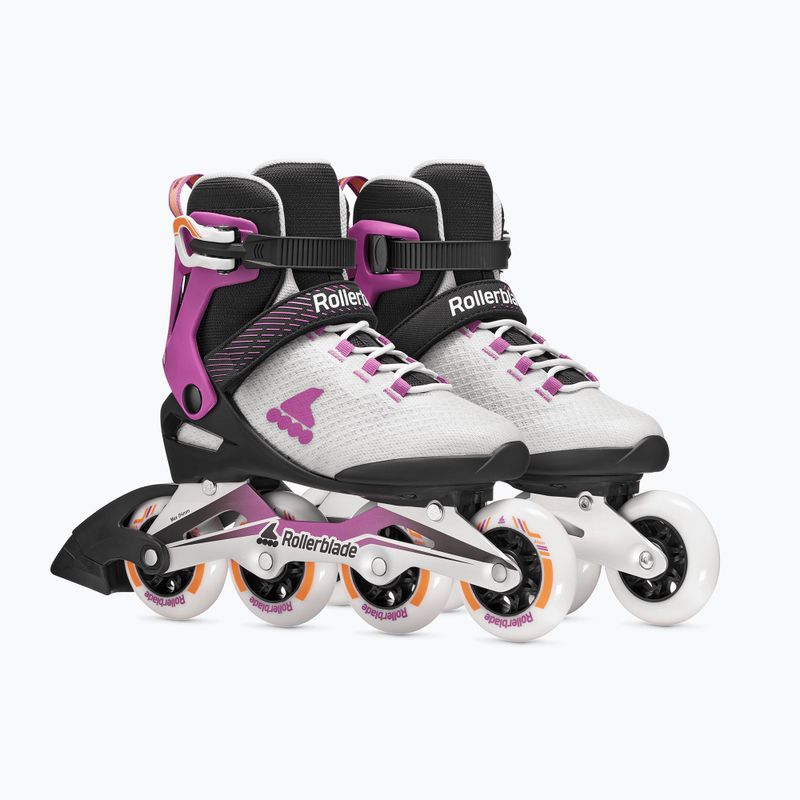 Inlineskates Damen Rollerblade Macroblade 84 W light grey/violet/orange 4