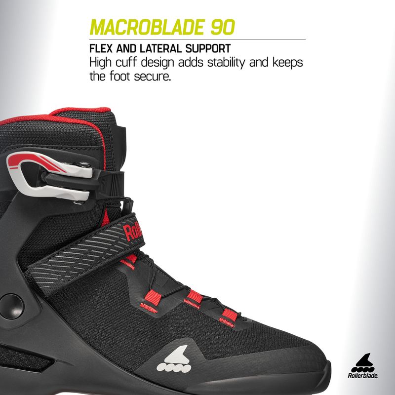Inlineskates Herren Rollerblade Macroblade 90 black/red 10