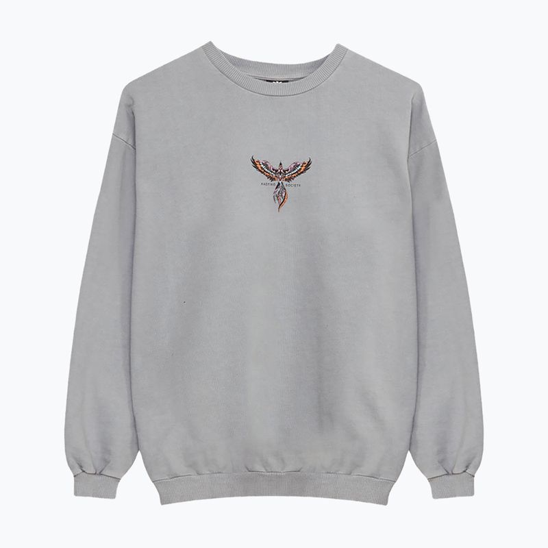 Damenpullover Kaotiko Washed Phoenix hellblau 3