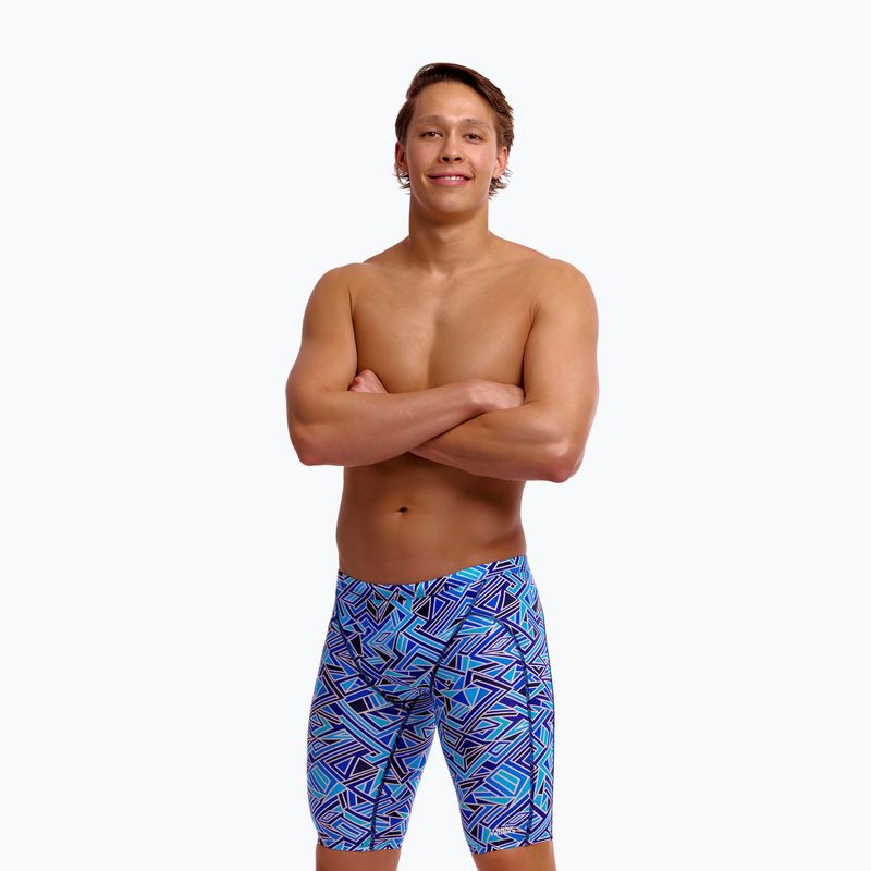 Schwimm-Jammer Herren Funky Trunks Training Jammers blue bits 3