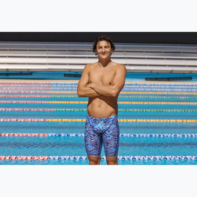 Schwimm-Jammer Herren Funky Trunks Training Jammers blue bits 6